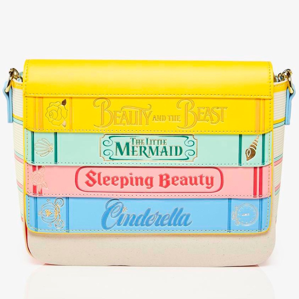 LOUNGEFLY Disney Princess Classic Stories Storybook Books Crossbody